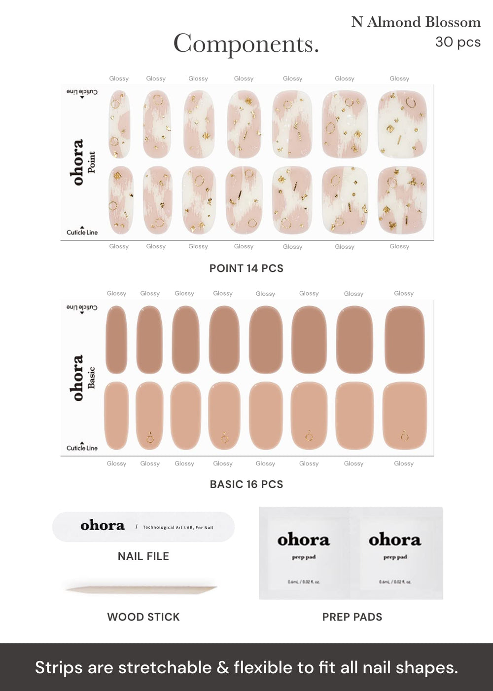 Ohora Almond Blossom – texture douce, pose confortable et satinée.