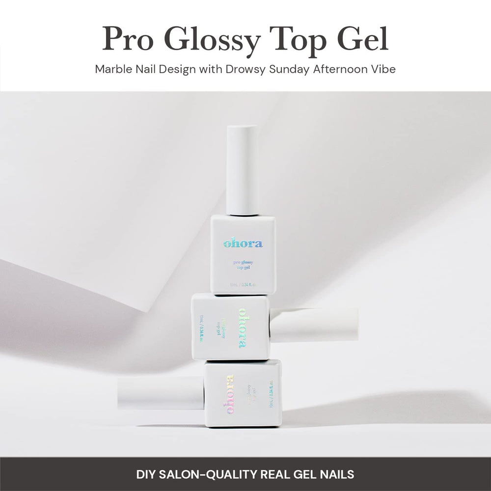 Ohora Gel Nail Care — autocollants ongles, 30 motifs variés faciles à poser.