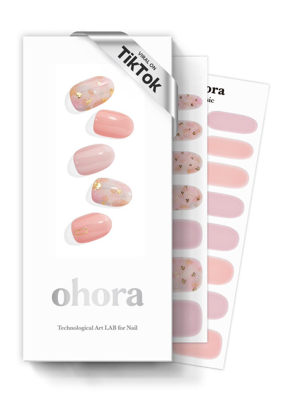 Bandes Ohora Gel Semi-Cuites N Lazy Sunday avec motif rose pour un style durable