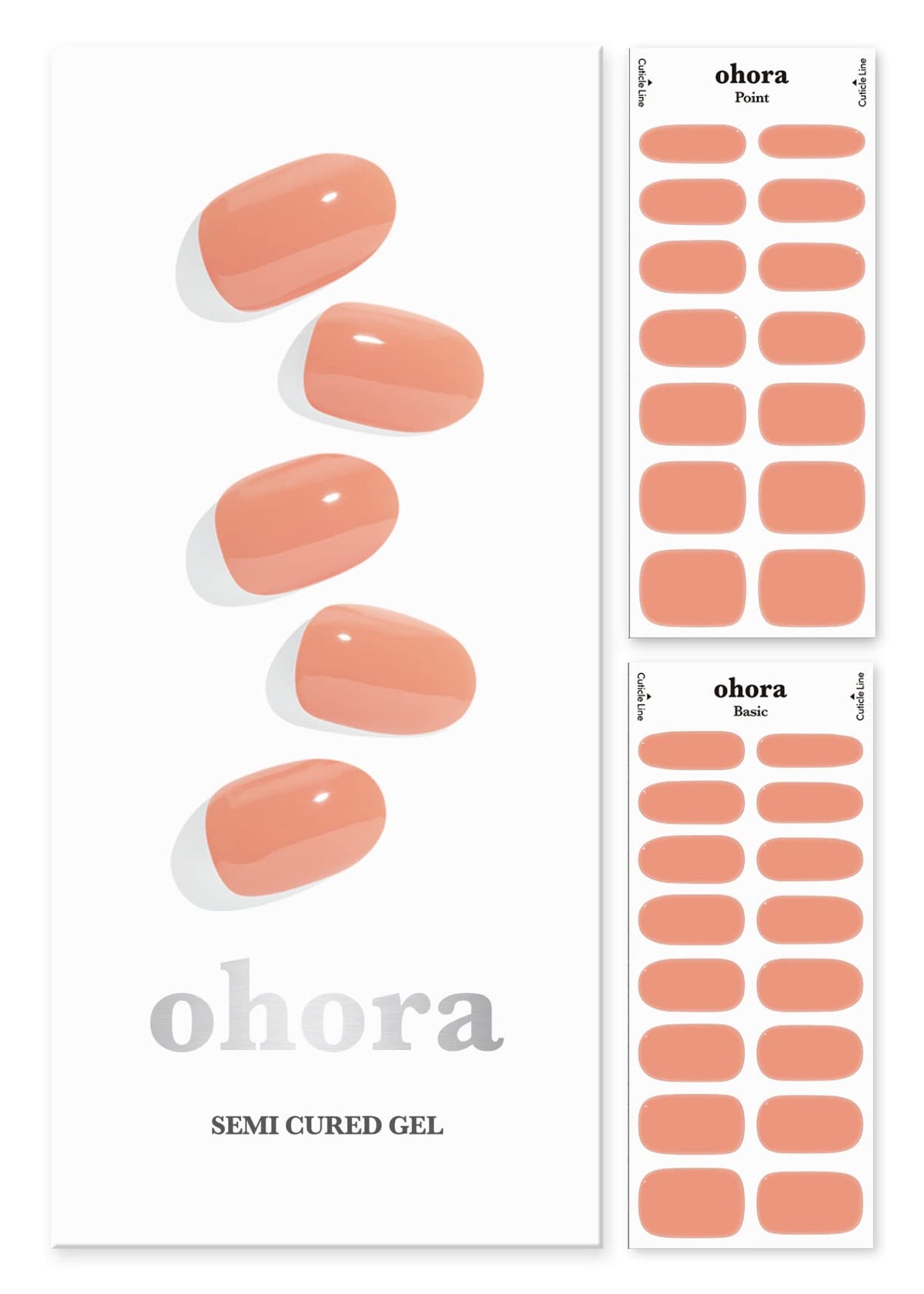 Ohora emballage bandelettes creme soleil, pratique pour un relooking express des ongles.