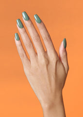 ohora bandes gel semi-cuites feuille creme vert, adhésion durable sur tous les ongles