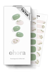 Ohora N Spring Garden bande vert motif, aspect elegant et durable