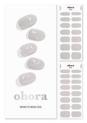 Bandes gel semi-cure Ohora Silky Way nude prêtes à l'application.