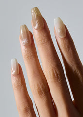 ohora Bandes Ongles Semi Cures N Snow Spell coffret et contenu pour préparation
