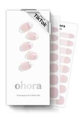 ohora Bandes-vernis gel semi-cure blanc français pour un fini net et professionnel.
