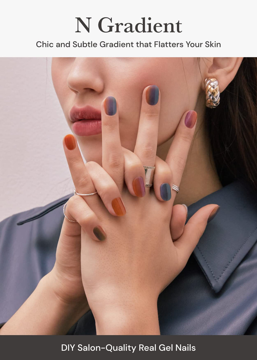 Boîte ohora avec bandes ongles 30 pièces et accessoires inclus pour une pose complète.