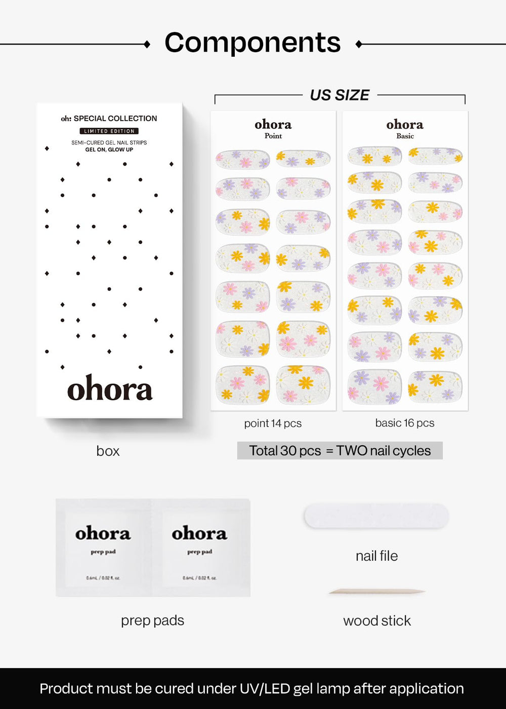 ohora daisy disco couleurs arc en ciel palette lumineuse