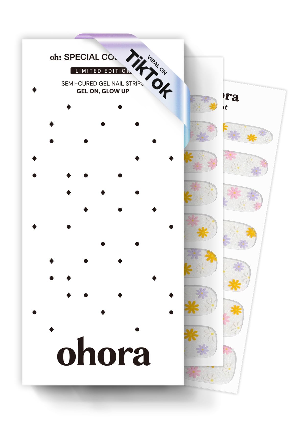 ohora daisy disco arc-en-ciel ensemble complet pour une manucure rapide