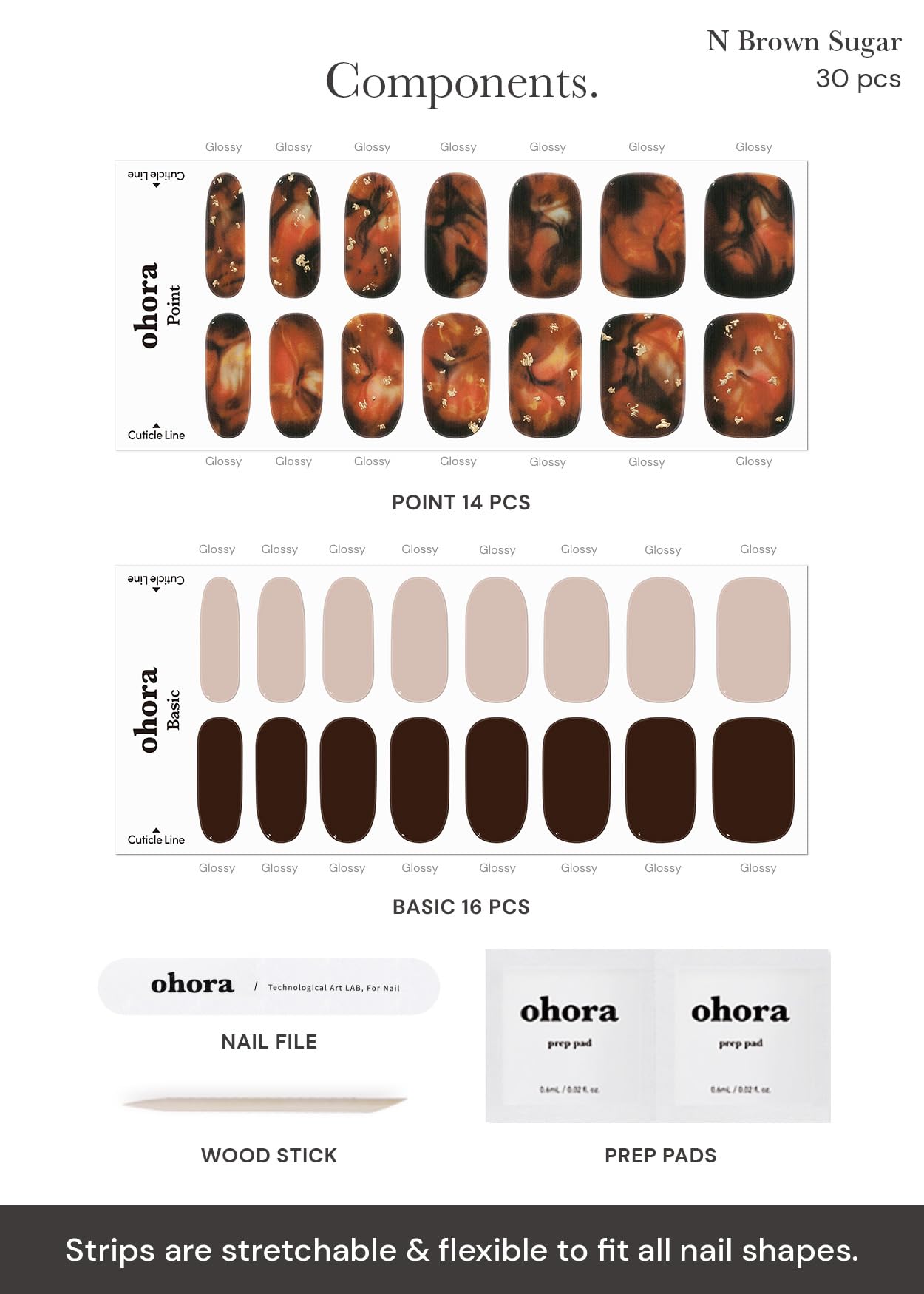 ohora finition marbre brun - look chic