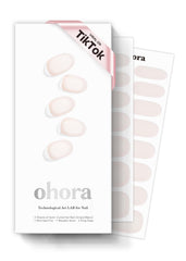 ohora bandes gel semi-cuites noix-de-coco jelly pour une manucure rapide à domicile.