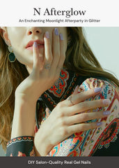 Ohora bandes bleu pailleté ensemble, démonstration des motifs disponibles