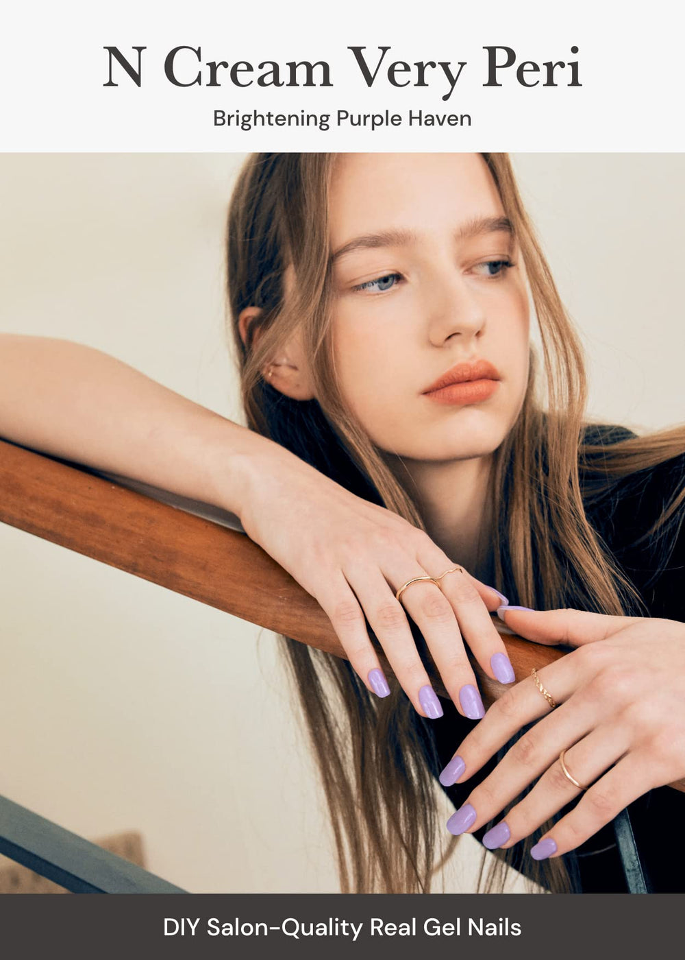 Ohora N Cream Very Peri accent color wraps for versatile nail art.