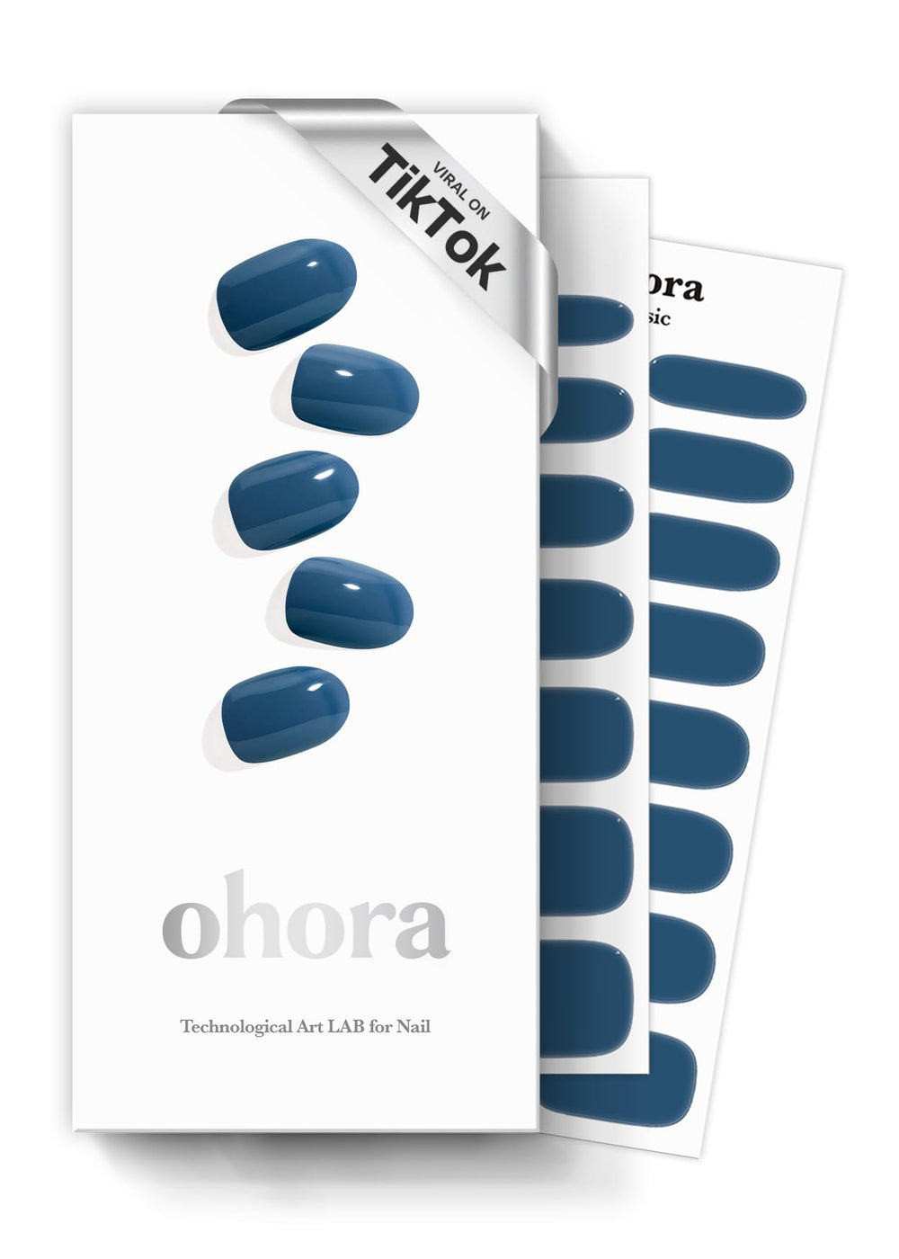 ohora Bandes Gel Semi-Cuites N Cream Indigo, ensemble complet, rendu salon à domicile.