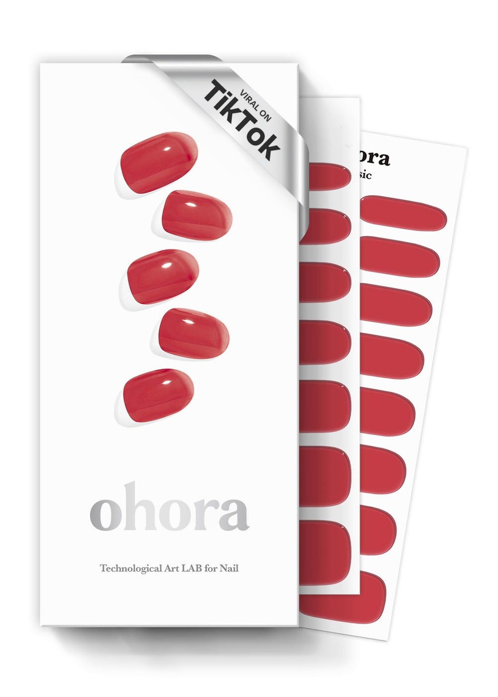 ohora rubans gel semi-cuits N Tint Brick rouge appliqués pour un look durable