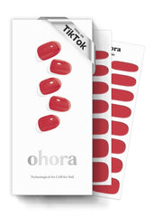 ohora rubans gel semi-cuits N Tint Brick rouge appliqués pour un look durable