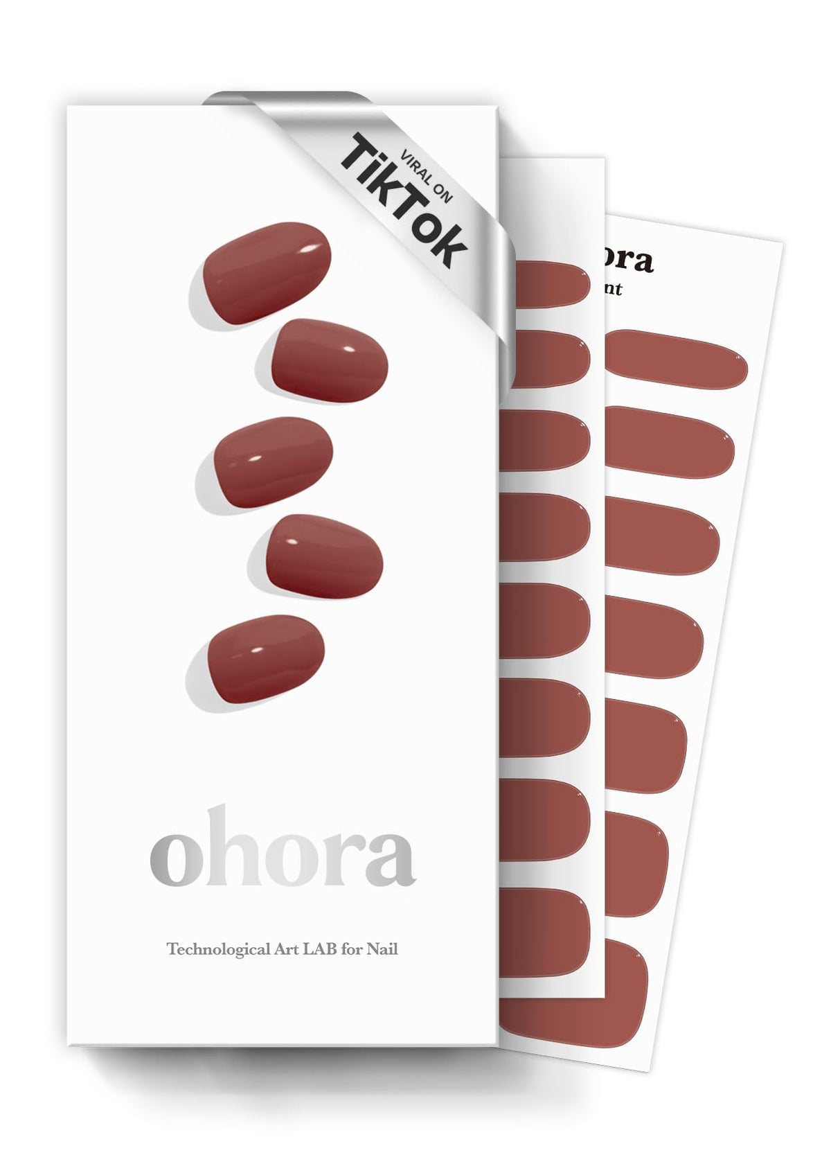 Bandes gel Ohora N Brick marron solide prêtes à porter.