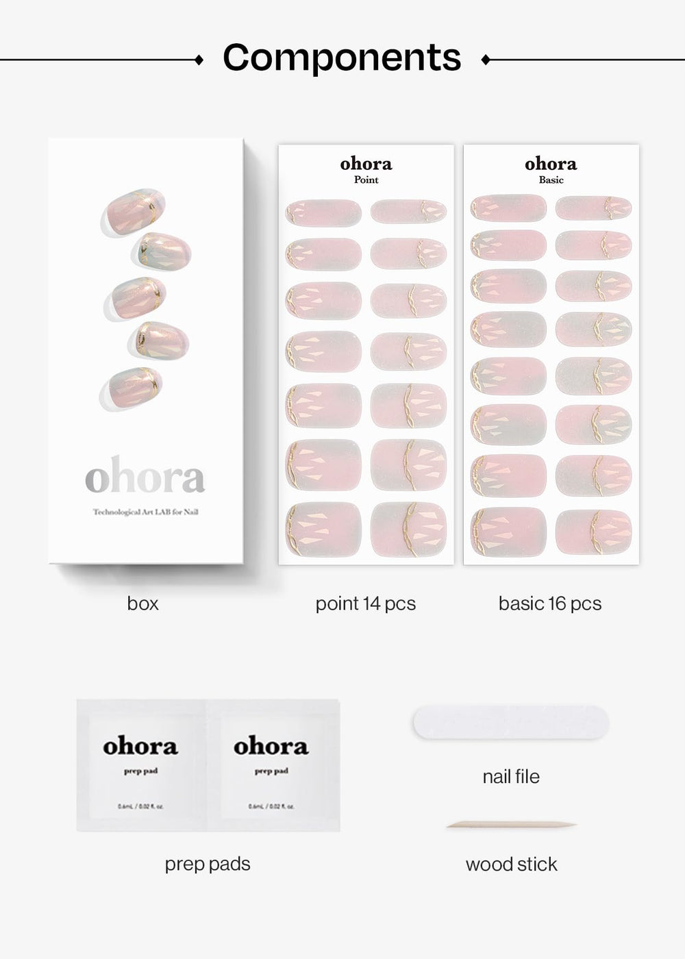 ohora Gel Semi-Cur&eacute; N Pink Mermaid longue tenue sans chocs fréquents.