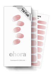 ohora Strips Gel Semi-Cures Lait Rose – ensemble complet pour une manucure durable.