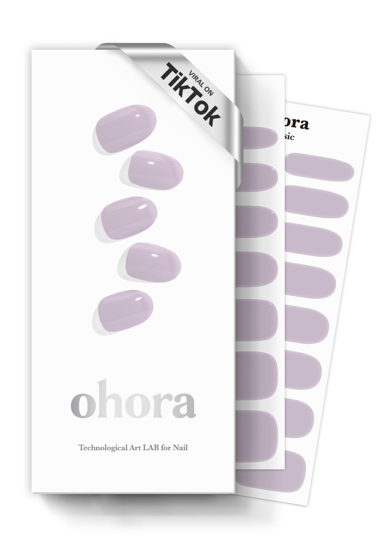 ohora Strips Ongles Crème Lavande – pose rapide et durable.