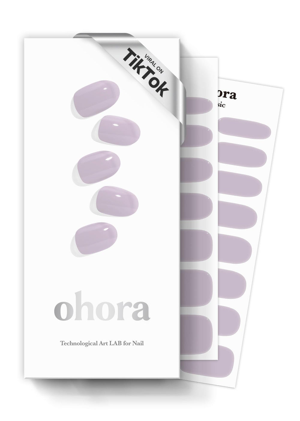 ohora Strips Ongles Crème Lavande – pose rapide et durable.