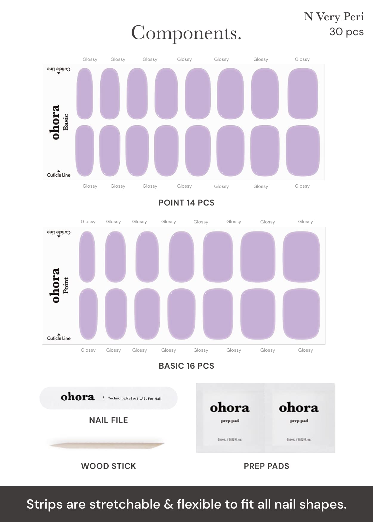 Ohora wooden stick aids precise wrap placement.