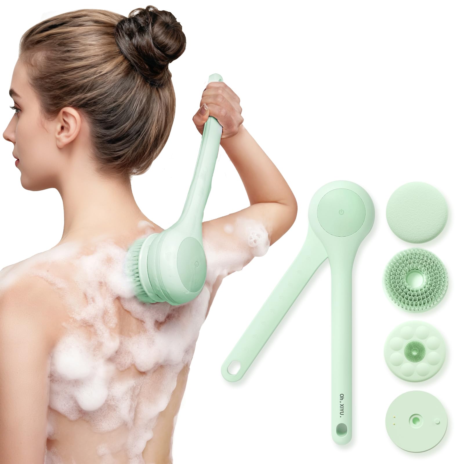 Oh,XIYU brosse électrique pour le corps - nettoyage en profondeur du dos.