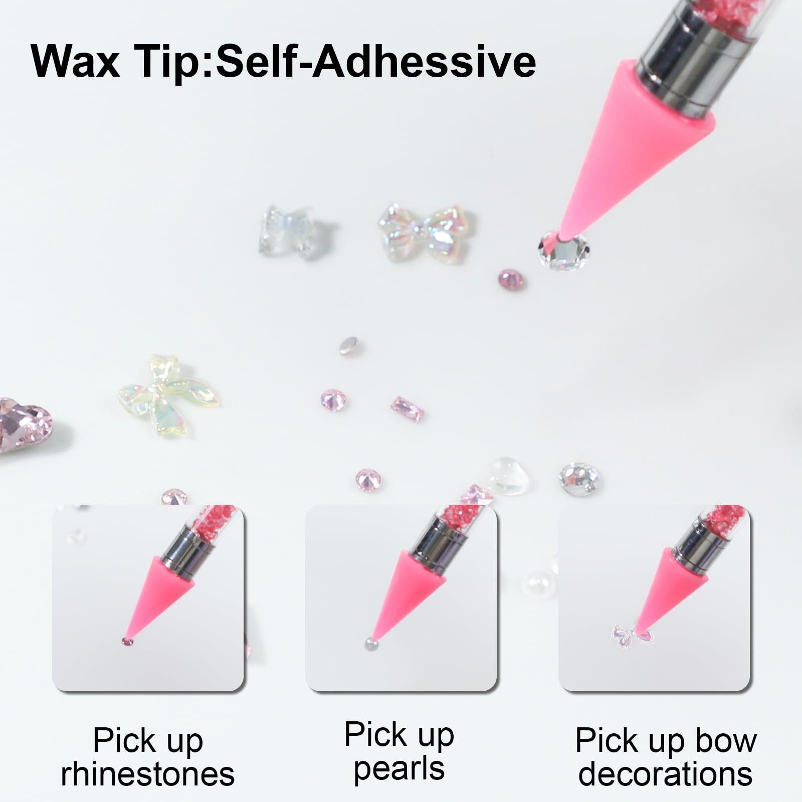 OIFEN pinces précises bleu et rose pour manipuler petites gemmes.