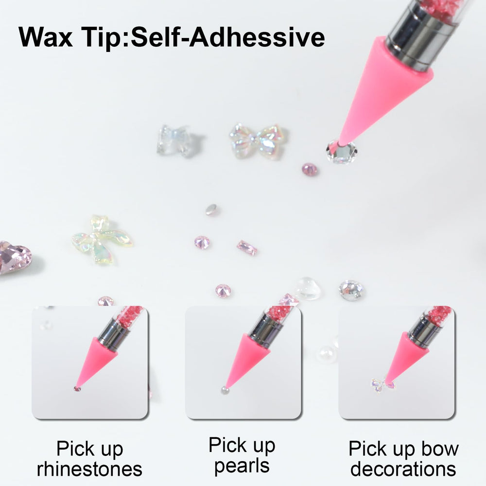 OIFEN pinces précises bleu et rose pour manipuler petites gemmes.