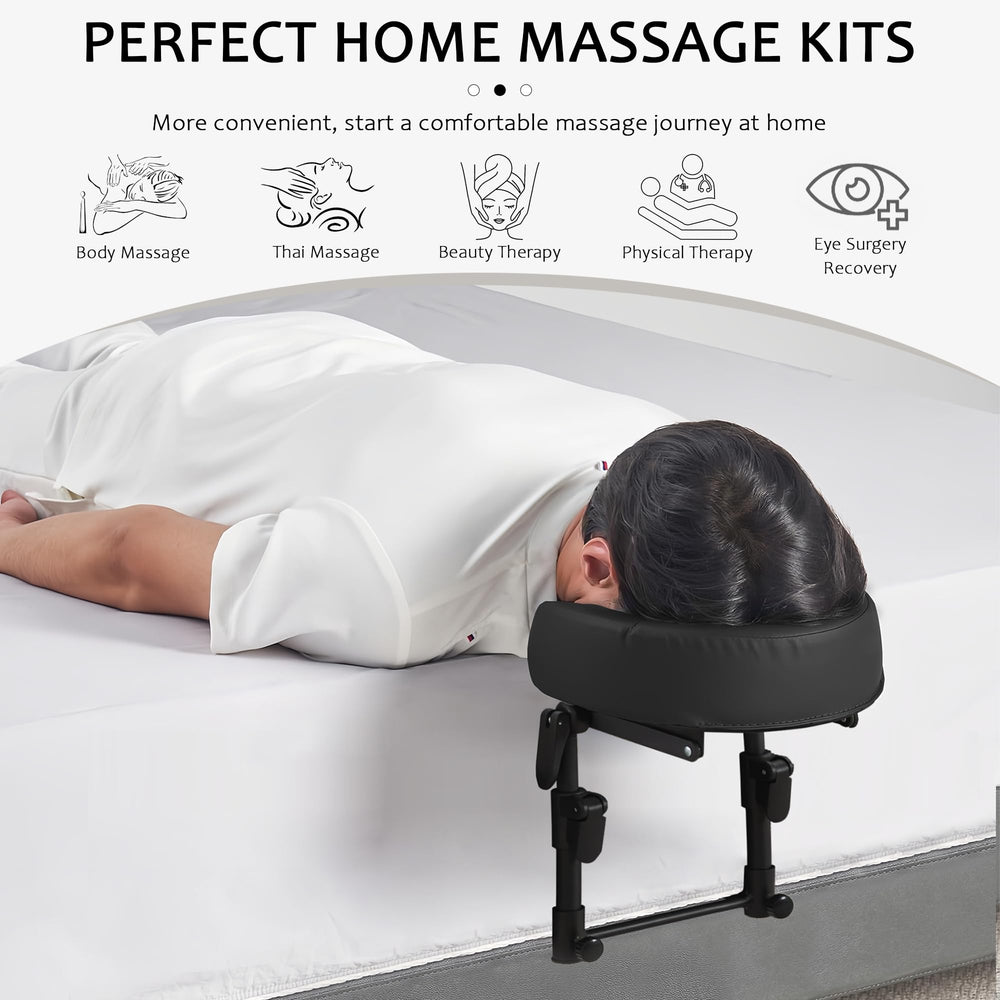 OIHYA oreiller-tete-massage-memoire, mousse mémoire qui s'adapte au visage.