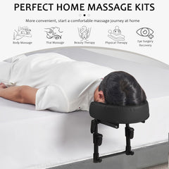 OIHYA oreiller-tete-massage-memoire, mousse mémoire qui s'adapte au visage.