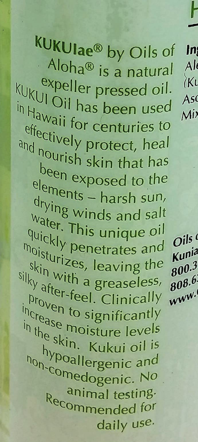 Démaquillage doux autour des yeux avec Oils of Aloha Kukui sans parfum