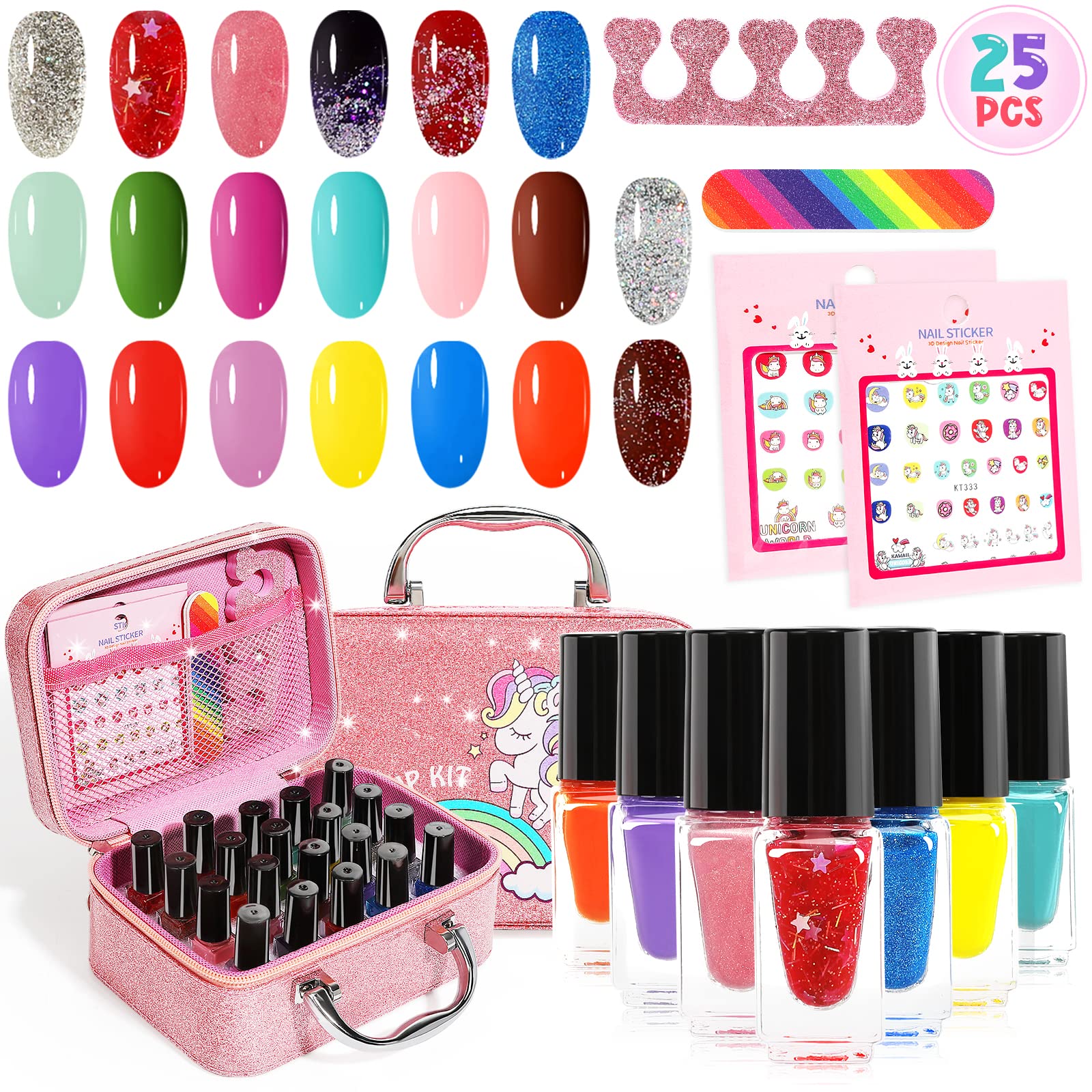 Oisacirg kit-vernis-enfant-coffret-couleurs: ensemble coloré pour l'exploration créative.