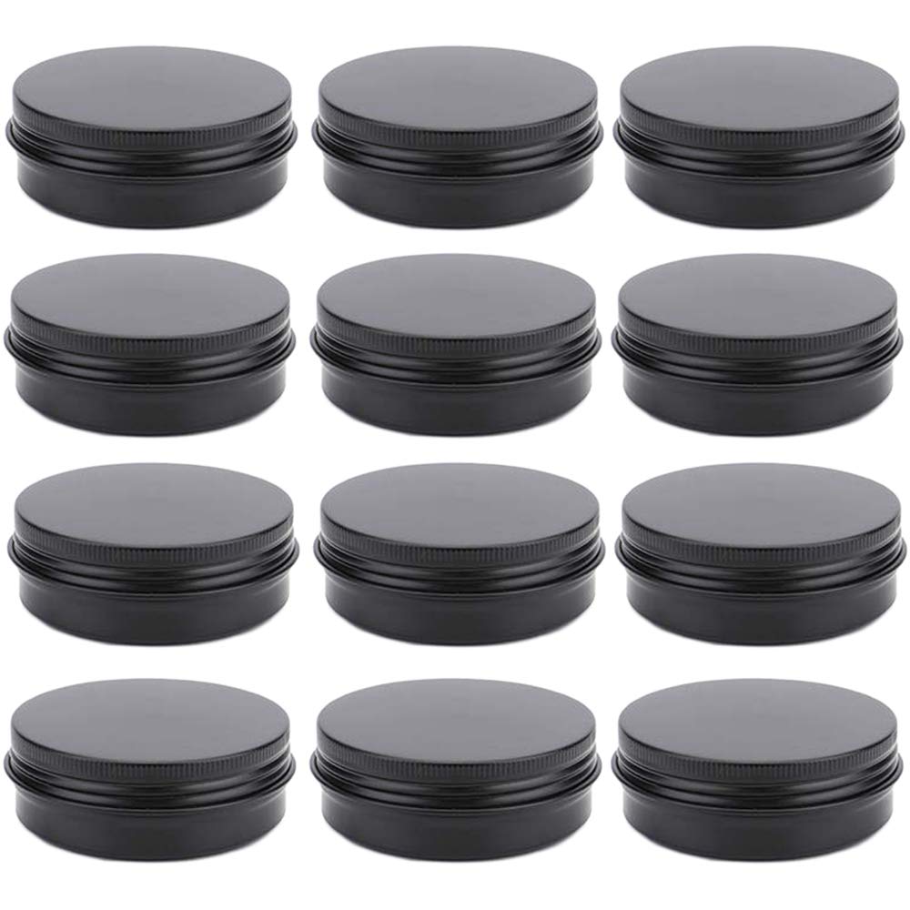 OJYUDD pot aluminium rond 2oz — rangement compact pour cosmétiques.