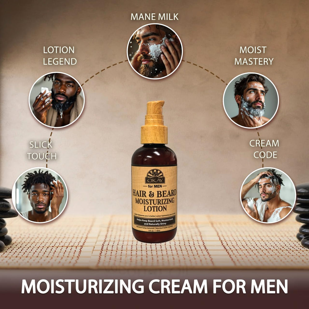 OKAY lotion huile-de-ricin flacon : apaise et renforce cheveux et barbe.