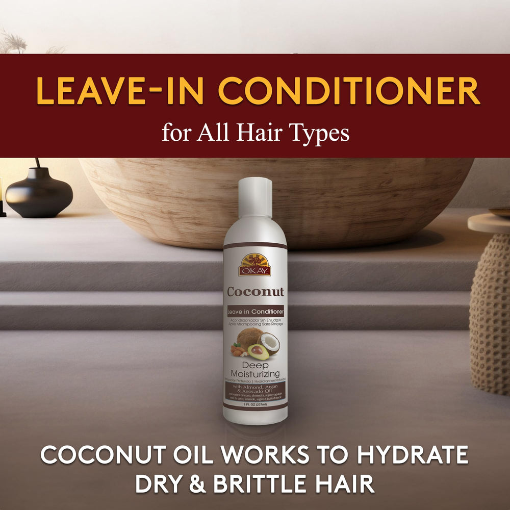 Okay Coconut – texture crème douce idéale pour hydrater les boucles.