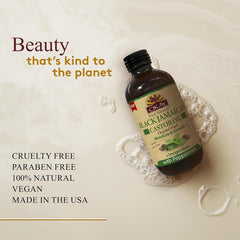 OKAY Pure Naturals: étiquette produit et menthe pour rafraîchir et stimuler le cuir chevelu.