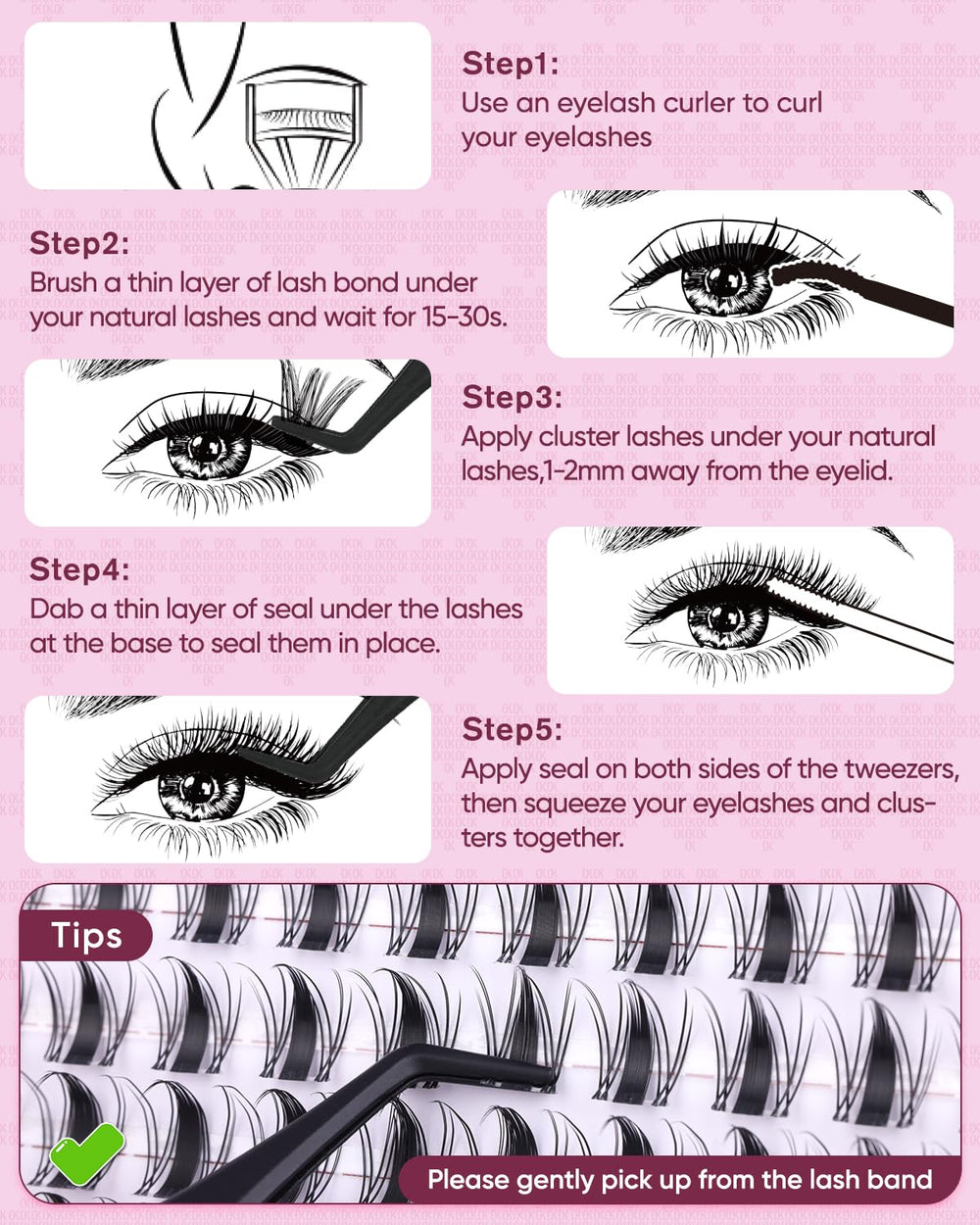 OKAYLOVE ensemble kit cils manga pour cosplay et looks créatifs