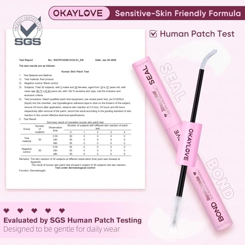 OKAYLOVE Seal brush tip ensures even, residue-free sealing for long-lasting wear.