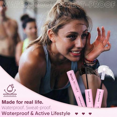 OKAYLOVE Waterproof hold formula stands up to sweat and humidity.