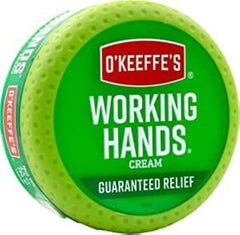 Crème pour les mains O'Keeffe's dans le pot de 3,4 oz offrant hydratation durable.