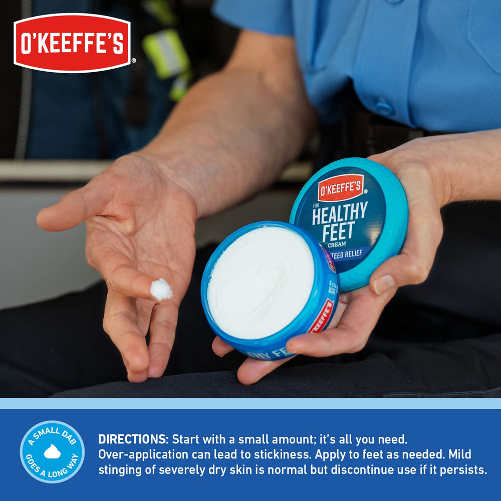 Texture légère et non graisseuse de la crème pieds O'Keeffe's