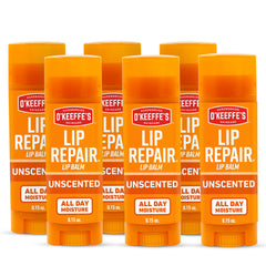 O’Keeffe’s Lip Repair en stick – application facile pour lèvres sèches.