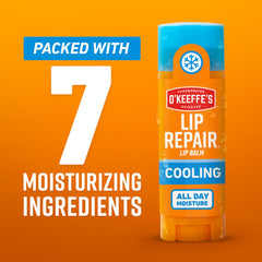 O'Keeffe's Lip Repair stick crée une barrière flexible qui protège du dessèchement.