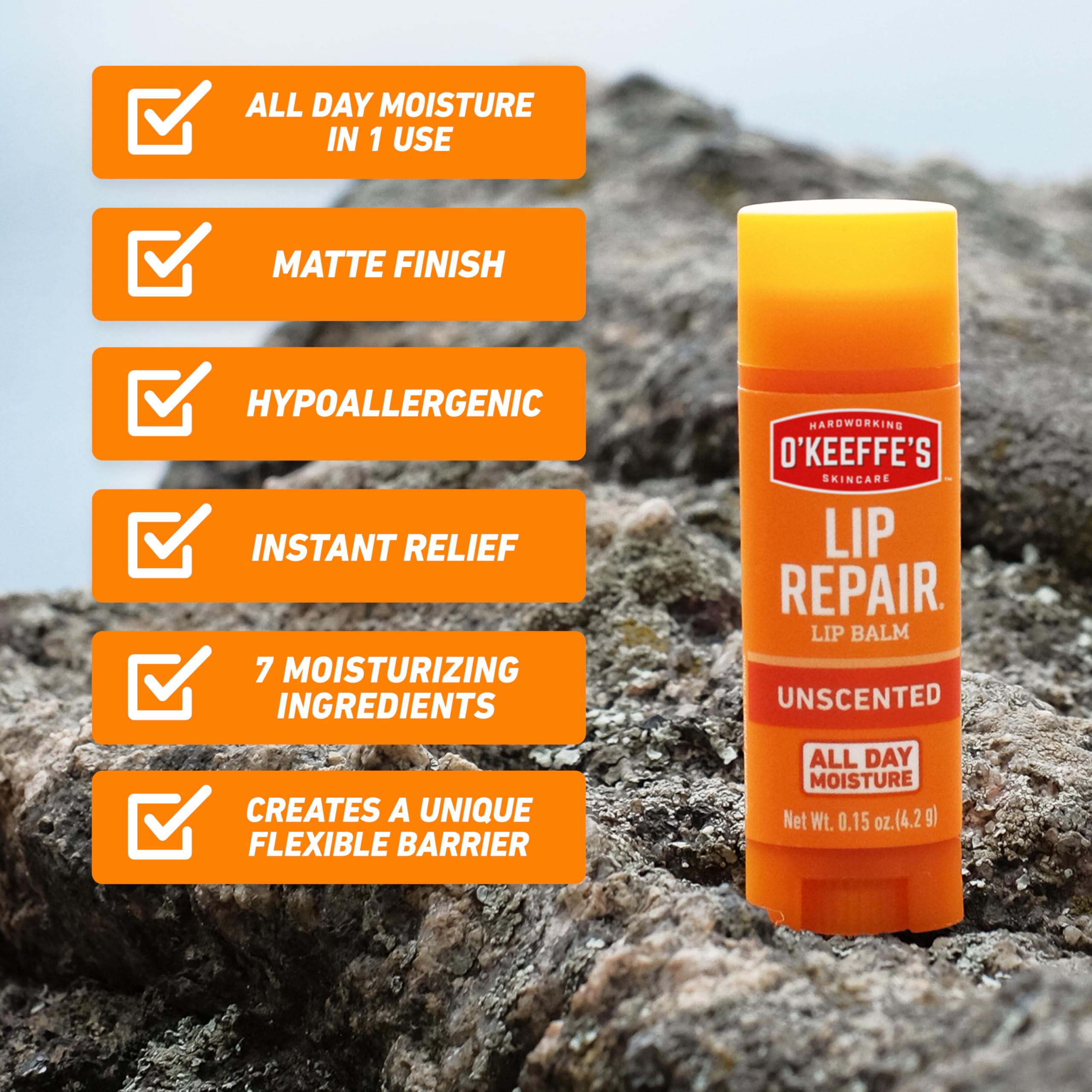 O'Keeffe's Lip Repair Stick Originale – usage quotidien pratique