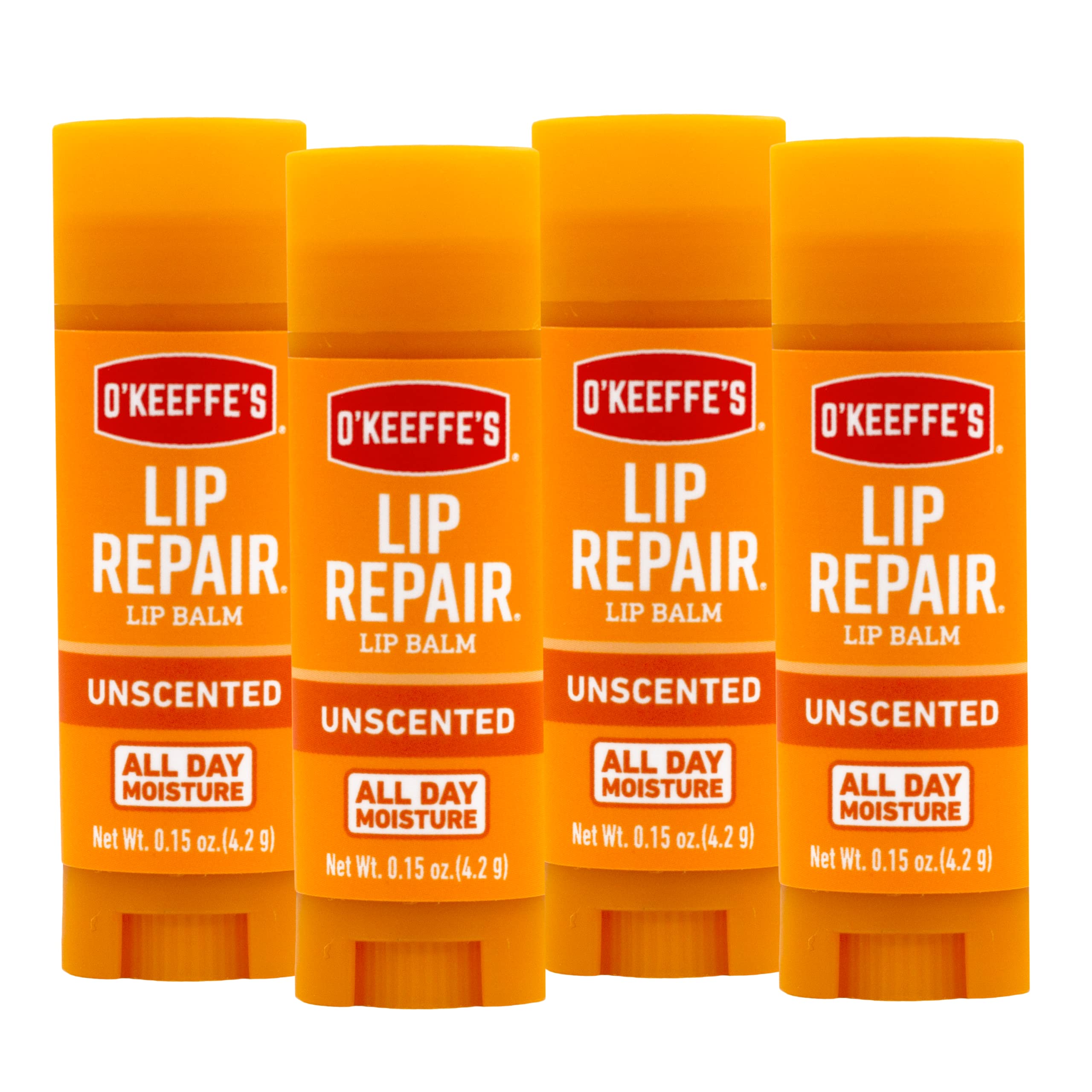 O'Keeffe's Lip Repair Stick pack shot protégeant les lèvres sèches rapidement.