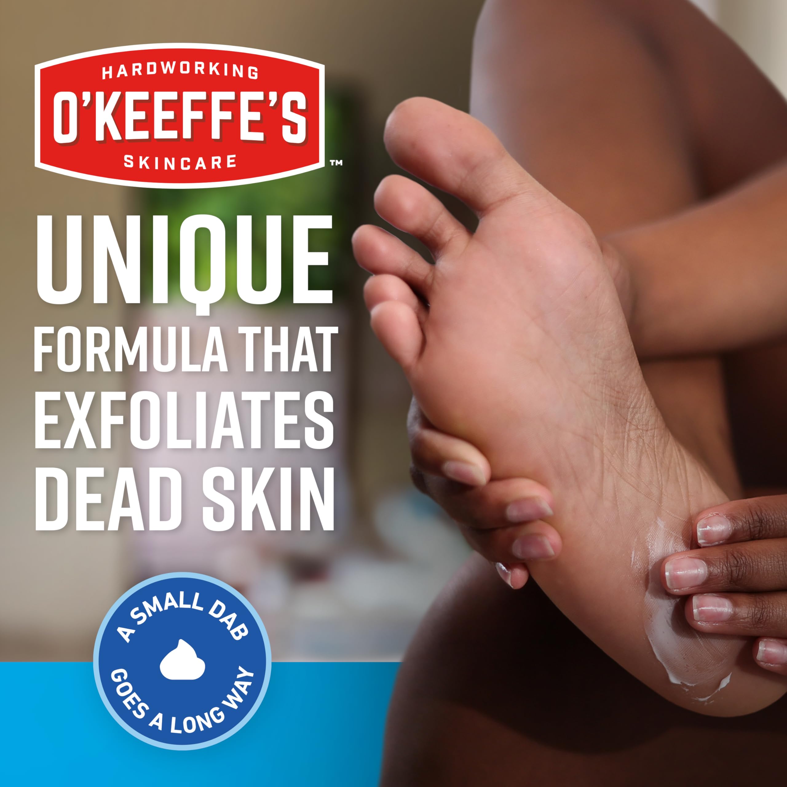 Emballage voyage O'Keeffe's - tube compact pratique pour pieds.