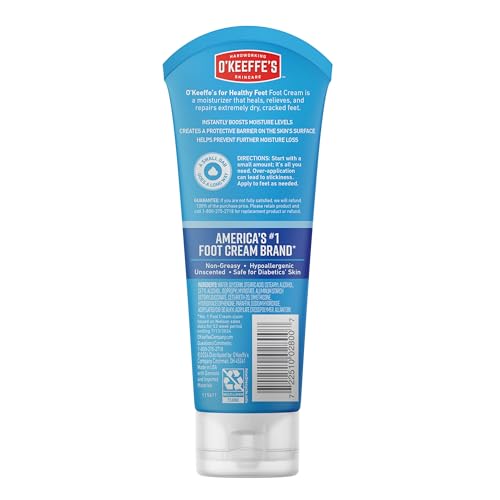 O'Keeffe's Pieds Voyage – tube 3 oz pratique pour emporter.