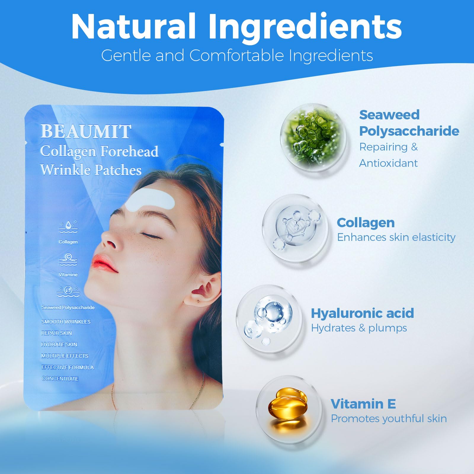 Okela patch frontal applique facilement durant la routine nuit.