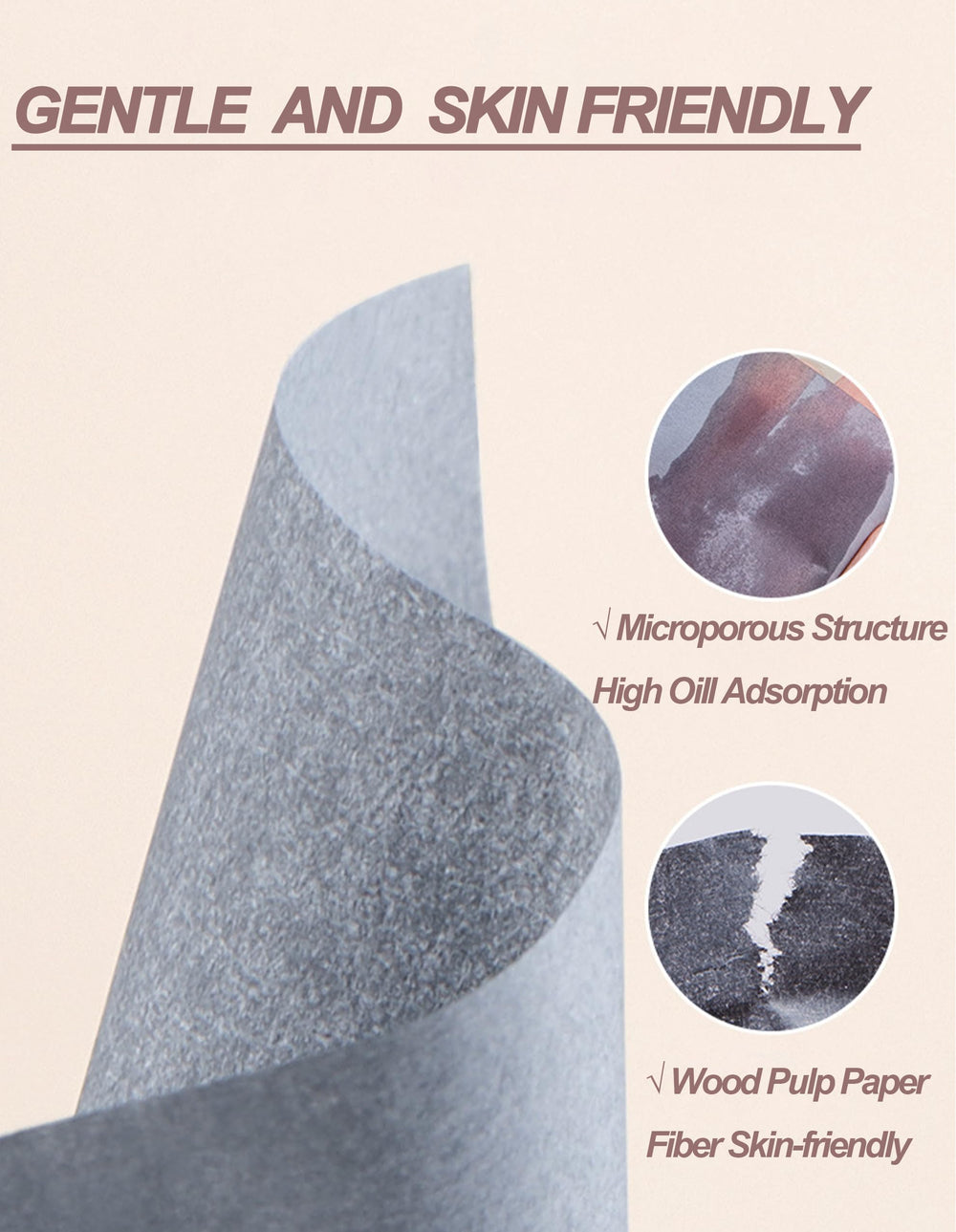 Okerker boîte compacte et portable pour emporter le papier blotting