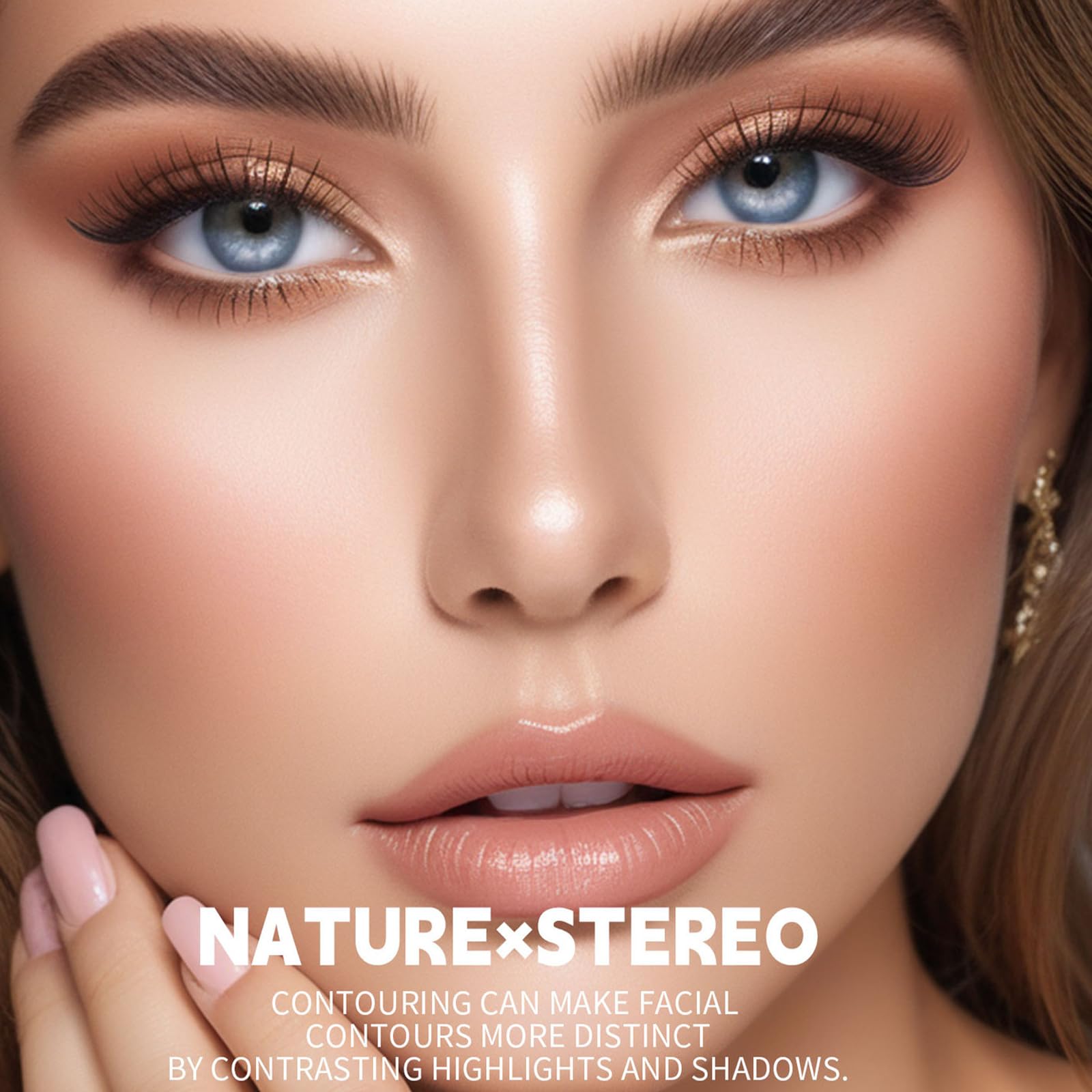 Brosse contour visage incluse Okerker pour application précise